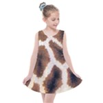 Giraffe Skin Texture Kids  Summer Dress