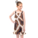 Giraffe Skin Texture Kids  Overall Dress