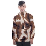 Giraffe Skin Texture Men s Front Pocket Pullover Windbreaker