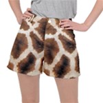 Giraffe Skin Texture Women s Ripstop Shorts