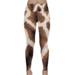 Giraffe Skin Texture Lightweight Velour Classic Yoga Leggings