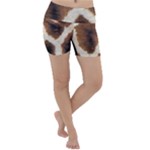 Giraffe Skin Texture Lightweight Velour Yoga Shorts