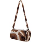 Giraffe Skin Texture Mini Cylinder Bag