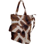 Giraffe Skin Texture Shoulder Tote Bag