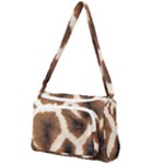 Giraffe Skin Texture Front Pocket Crossbody Bag