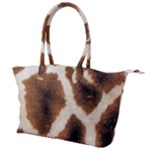 Giraffe Skin Texture Canvas Shoulder Bag