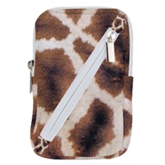 Giraffe Skin Texture Belt Pouch Bag (Small) from ArtsNow.com