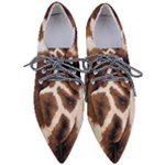 Giraffe Skin Texture Pointed Oxford Shoes