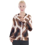 Giraffe Skin Texture Casual Zip Up Jacket