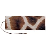 Giraffe Skin Texture Roll Up Canvas Pencil Holder (M)