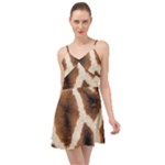 Giraffe Skin Texture Summer Time Chiffon Dress