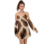 Giraffe Skin Texture Boho Dress