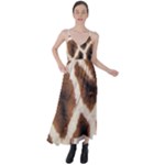 Giraffe Skin Texture Tie Back Maxi Dress