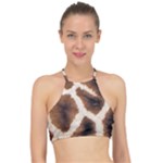 Giraffe Skin Texture Halter Bikini Top