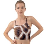 Giraffe Skin Texture Mini Tank Bikini Top