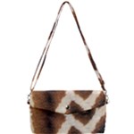 Giraffe Skin Texture Removable Strap Clutch Bag