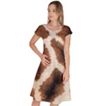 Giraffe Skin Texture Classic Short Sleeve Dress