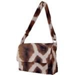 Giraffe Skin Texture Full Print Messenger Bag (L)