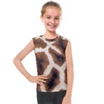 Giraffe Skin Texture Kids  Mesh Tank Top