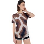 Giraffe Skin Texture Perpetual Short Sleeve T-Shirt