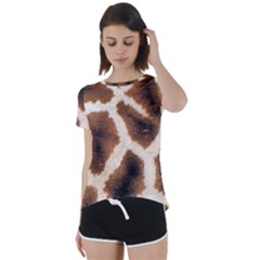 Short Sleeve Open Back T-Shirt 