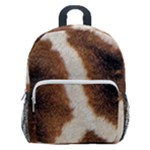 Giraffe Skin Texture Kids  Age 5-10 Lightweight School Backpack with Side Pockets