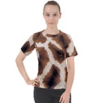 Giraffe Skin Texture Women s Sport Raglan T-Shirt