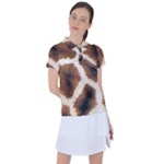 Giraffe Skin Texture Women s Polo T-Shirt