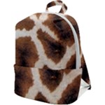 Giraffe Skin Texture Zip Up Backpack