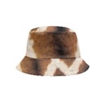 Giraffe Skin Texture Inside Out Bucket Hat (Kids)