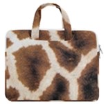 Giraffe Skin Texture MacBook Pro 15  Double Pocket Laptop Bag 