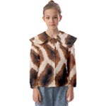 Giraffe Skin Texture Kids  Peter Pan Collar Blouse