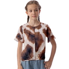 Kids  Cuff Sleeve Scrunch Bottom T-Shirt 