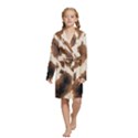 Kids  Long Sleeve Velvet Lounge Robe 