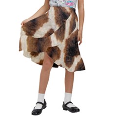 Kids  Ruffle Flared Wrap Midi Skirt 