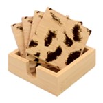 Giraffe Skin Texture Bamboo Coaster Set