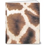 Giraffe Skin Texture 8  x 10  Hardcover Notebook