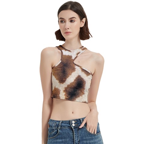 Giraffe Skin Texture Cut Out Top from ArtsNow.com