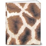 Giraffe Skin Texture 8  x 10  Softcover Notebook