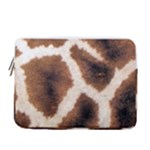 Giraffe Skin Texture 13  Vertical Laptop Sleeve Case With Pocket