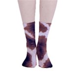 Giraffe Skin Texture Smooth Crew Length Tube Socks