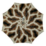 Giraffe Skin Texture Automatic Folding Umbrella with Case (Medium)