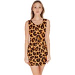 Giraffe Texture, Close-up, Giraffe Skin Texture Bodycon Dress