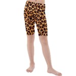 Giraffe Texture, Close-up, Giraffe Skin Texture Kids  Mid Length Swim Shorts