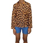 Giraffe Texture, Close-up, Giraffe Skin Texture Kids  Long Sleeve Swimwear