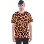 Giraffe Texture, Close-up, Giraffe Skin Texture Men s Sport Mesh T-Shirt