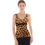 Giraffe Texture, Close-up, Giraffe Skin Texture Women s Basic Tank Top