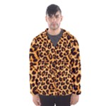 Giraffe Texture, Close-up, Giraffe Skin Texture Men s Hooded Windbreaker