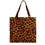 Giraffe Texture, Close-up, Giraffe Skin Texture Zipper Grocery Tote Bag