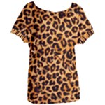 Giraffe Texture, Close-up, Giraffe Skin Texture Women s Oversized T-Shirt